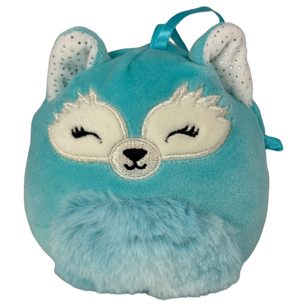 Squishmallow Dabney Fox Plush Collectible 4" x 3"  Blue S4 1381 NWT